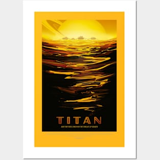 Titan NASA Artwork Posters and Art